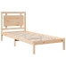 Cama extralarga sin colchón madera maciza 100x210 cm