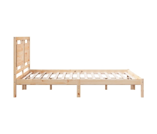 Cama extralarga sin colchón madera maciza 140x210 cm