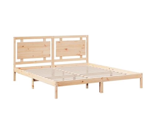 Cama extralarga sin colchón madera maciza 180x210 cm