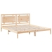 Cama extralarga sin colchón madera maciza 180x210 cm