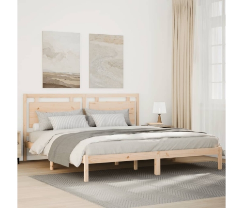 Cama extralarga sin colchón madera maciza 180x210 cm