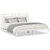 Cama extralarga sin colchón madera maciza blanca 180x210 cm