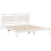 Cama extralarga sin colchón madera maciza blanca 180x210 cm