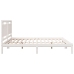 Cama extralarga sin colchón madera maciza blanca 180x210 cm