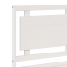 Cama extralarga sin colchón madera maciza blanca 180x210 cm