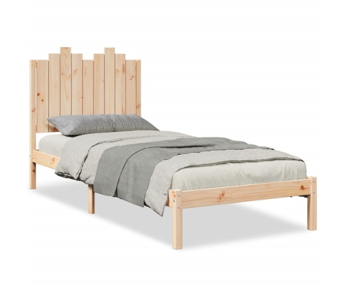 Cama extralarga sin colchón madera maciza 100x210 cm