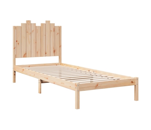 Cama extralarga sin colchón madera maciza 100x210 cm