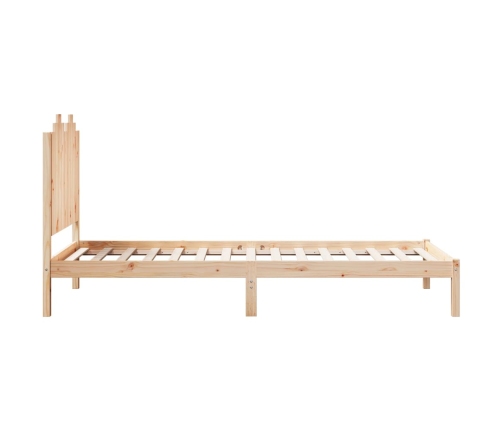 Cama extralarga sin colchón madera maciza 100x210 cm