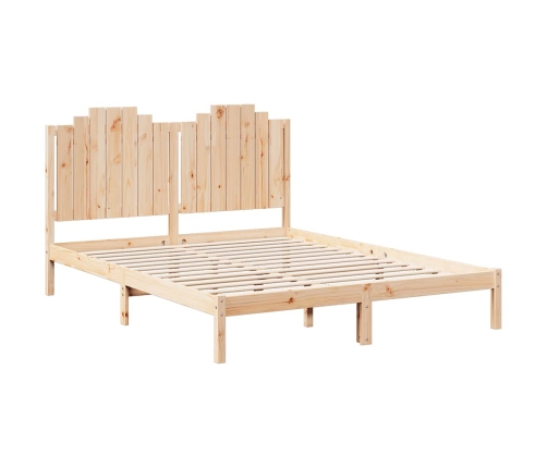 Cama extralarga sin colchón madera maciza 140x210 cm