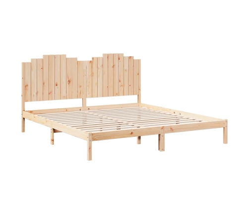 Cama extralarga sin colchón madera maciza 180x210 cm