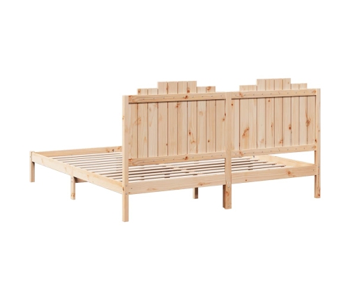 Cama extralarga sin colchón madera maciza 180x210 cm