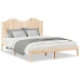 Cama extralarga sin colchón madera maciza 140x220 cm