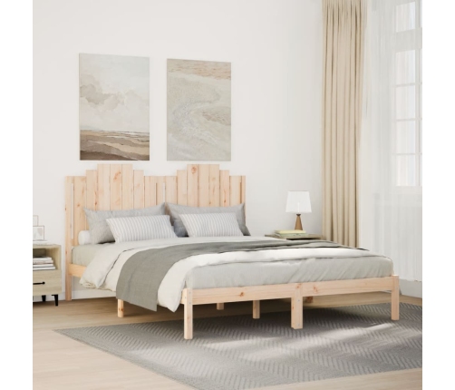 Cama extralarga sin colchón madera maciza 140x220 cm