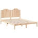Cama extralarga sin colchón madera maciza 160x220 cm
