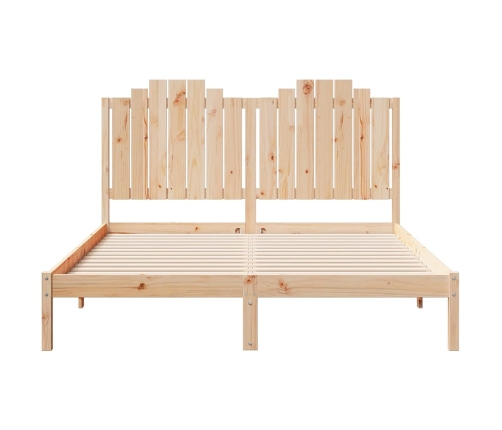 Cama extralarga sin colchón madera maciza 160x220 cm