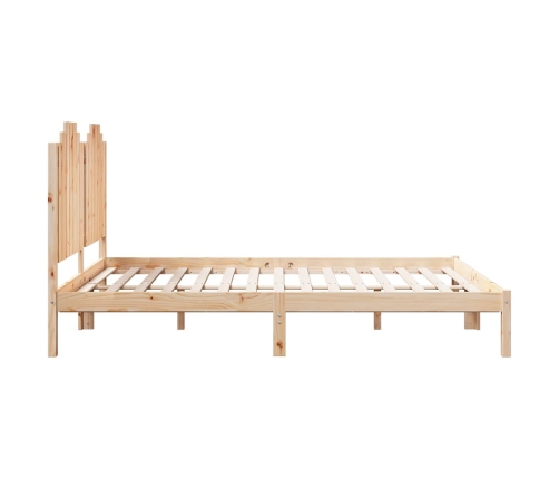 Cama extralarga sin colchón madera maciza 160x220 cm