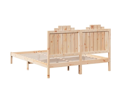 Cama extralarga sin colchón madera maciza 160x220 cm