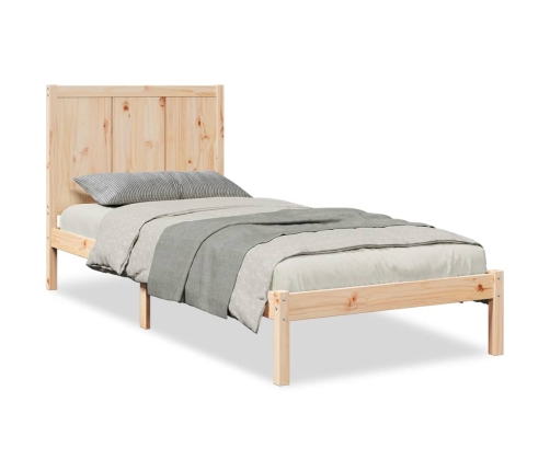 Cama extralarga sin colchón madera maciza 90x210 cm