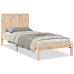 Cama extralarga sin colchón madera maciza 90x210 cm