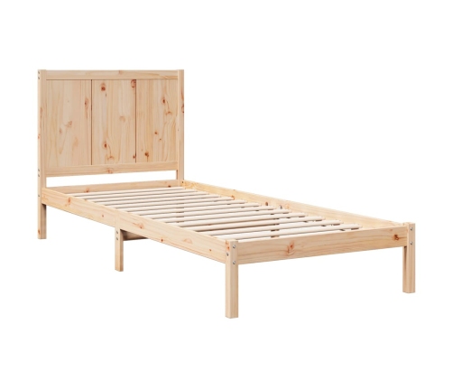 Cama extralarga sin colchón madera maciza 90x210 cm