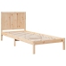 Cama extralarga sin colchón madera maciza 90x210 cm