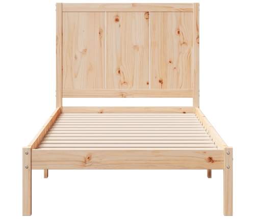 Cama extralarga sin colchón madera maciza 90x210 cm