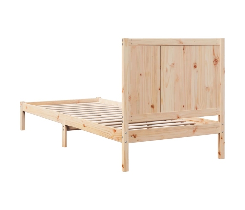 Cama extralarga sin colchón madera maciza 90x210 cm