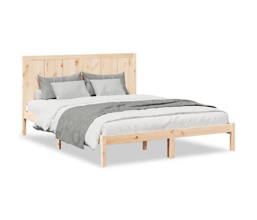 Cama extralarga sin colchón madera maciza 160x210 cm