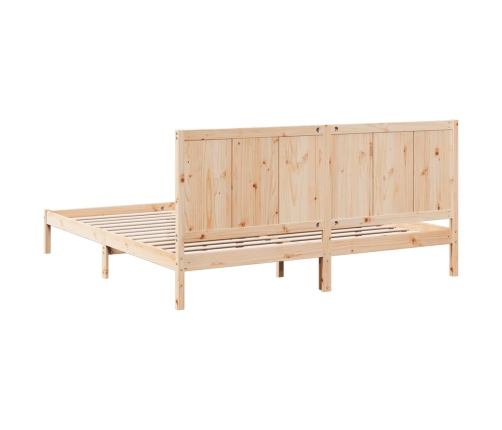 Cama extralarga sin colchón madera maciza 180x210 cm