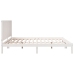 Cama extralarga sin colchón madera maciza blanca 180x210 cm