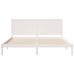 Cama extralarga sin colchón madera maciza blanca 180x220 cm