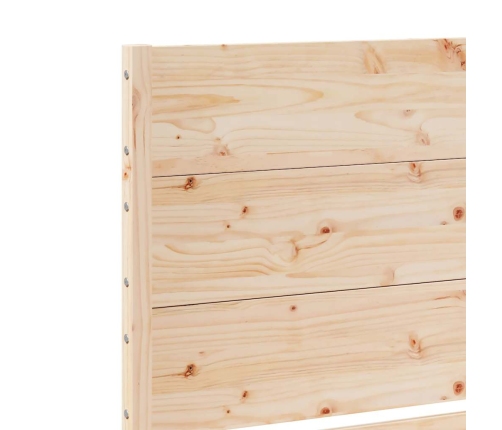 Cama extralarga sin colchón madera maciza 90x210 cm