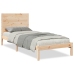 Cama extralarga sin colchón madera maciza 100x210 cm