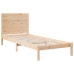 Cama extralarga sin colchón madera maciza 100x210 cm