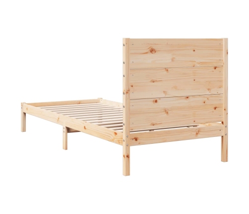 Cama extralarga sin colchón madera maciza 100x210 cm