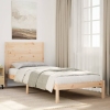 Cama extralarga sin colchón madera maciza 100x210 cm