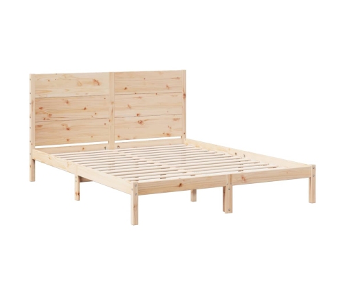 Cama extralarga sin colchón madera maciza 160x210 cm