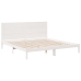 Cama extralarga sin colchón madera maciza blanca 180x210 cm