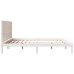 Cama extralarga sin colchón madera maciza blanca 180x210 cm