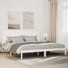 Cama extralarga sin colchón madera maciza blanca 180x210 cm