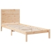 Cama extralarga sin colchón madera maciza 100x220 cm