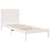 Cama extralarga sin colchón madera maciza blanca 100x220 cm