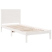 Cama extralarga sin colchón madera maciza blanca 100x210 cm