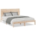 Cama extralarga sin colchón madera maciza 140x210 cm