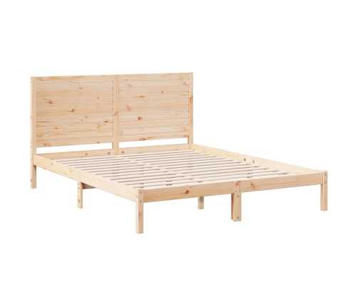 Cama extralarga sin colchón madera maciza 140x210 cm