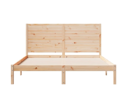 Cama extralarga sin colchón madera maciza 140x210 cm