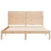Cama extralarga sin colchón madera maciza 140x210 cm