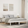 Cama extralarga sin colchón madera maciza blanca 160x210 cm