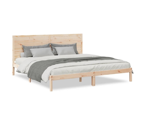 Cama extralarga sin colchón madera maciza 180x210 cm