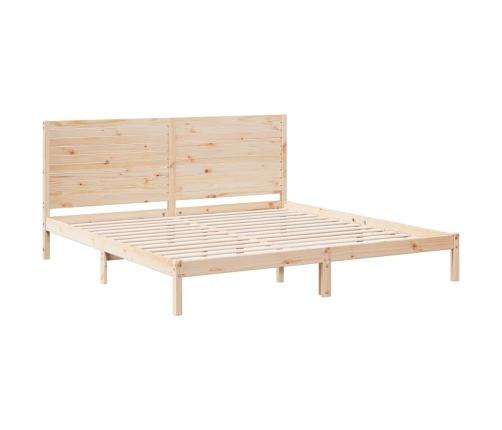 Cama extralarga sin colchón madera maciza 180x210 cm